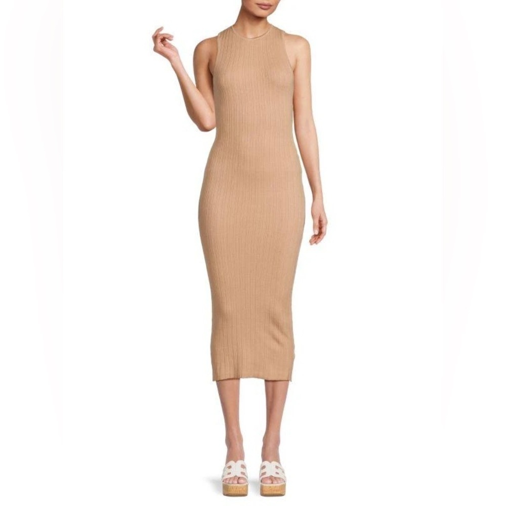 NWT Chaser Rib Knit Midi Dress - Tan
Size Large